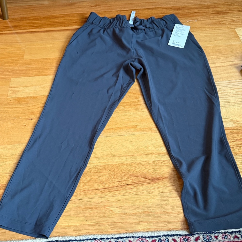 Lululemon Athletica Dark Gray On The Fly Pants